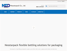 Tablet Screenshot of neostarpack.com